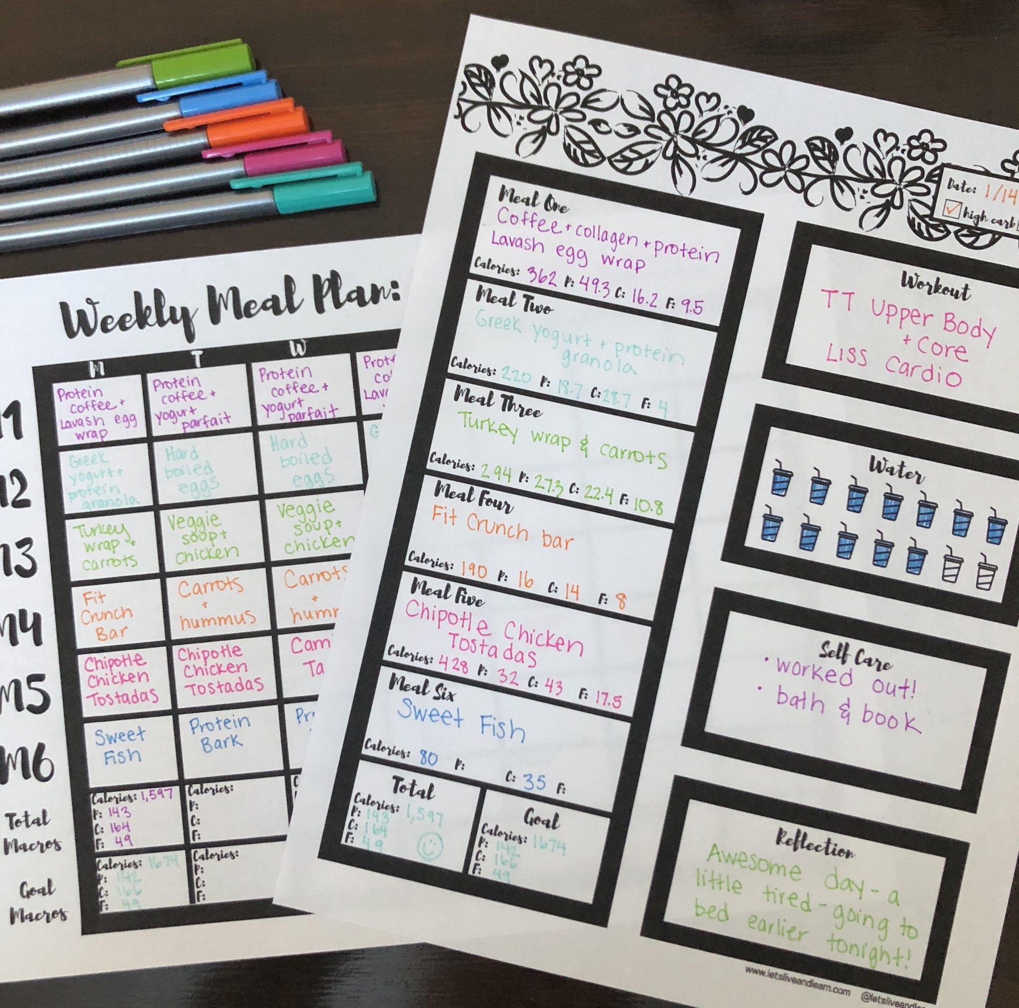free macro meal plan templates – let's live and learn